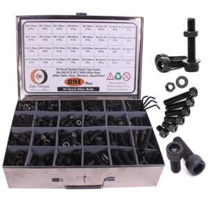 891 Pcs M6 M8 M10 M12 Dia 12.9 Grade Hi Tensile Socket Head Allen Bolts Assortment Pack